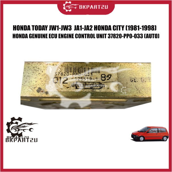 Honda Today Jw1-jw3  Ja1-ja2 Honda City (1981-1998)  Ecu Engine Control Made By Honda Genuine 37820-PP0-033 (Auto)