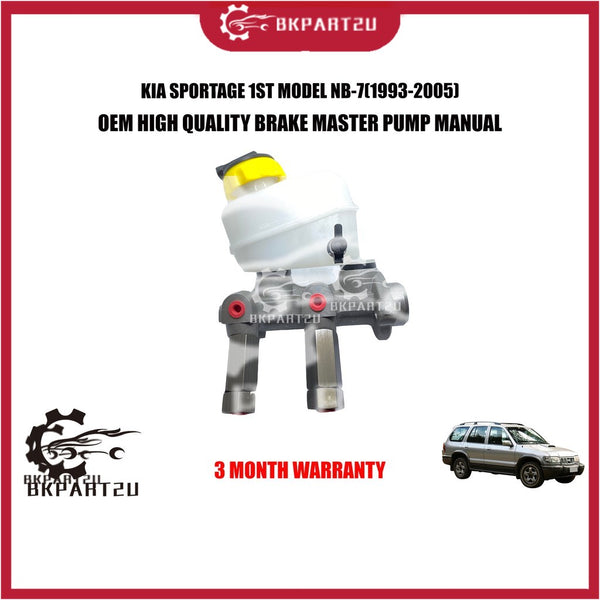 KIA SPORTAGE 1ST MODEL NB-7(1993-2005) BRAKE MASTER PUMP MANUAL MADE BY OEM 3 MONTH WARRATNY