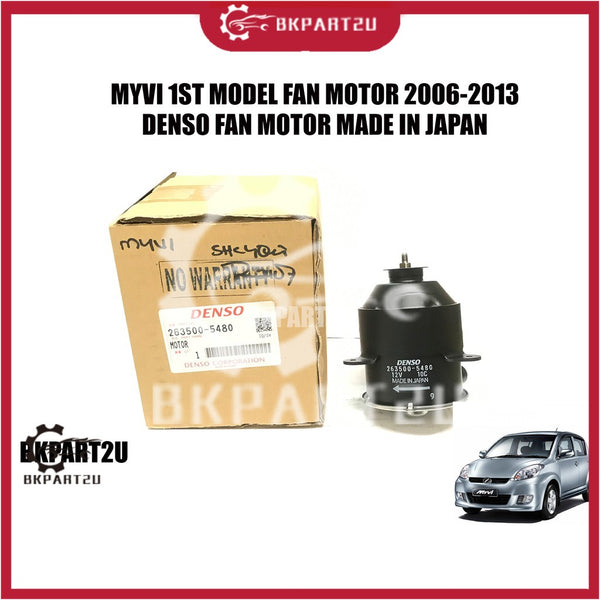 PERODUA  MYVI  1ST MODEL (2006-2013)  DENSO RADIATOR FAN MOTOR - MADE IN JAPAN HIGH QUALITY 263500-5480