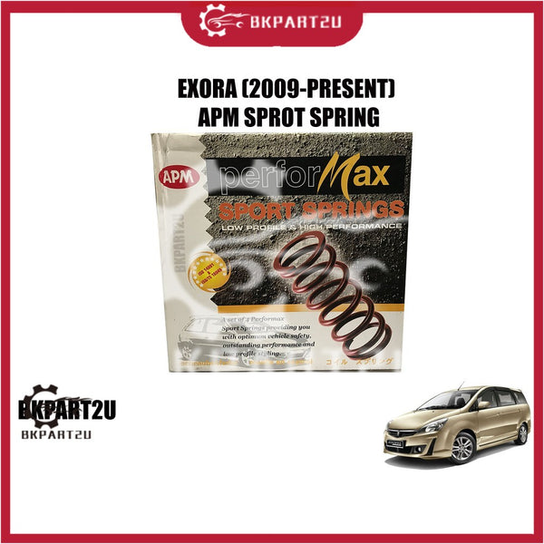 PROTON EXORA (2009-2020) SPORT SPRING APM PERFORMAX HIGH QUALITY SPORT LOWERED COIL SPRINGS ONE SET=4PCS !! SPORT SPRING