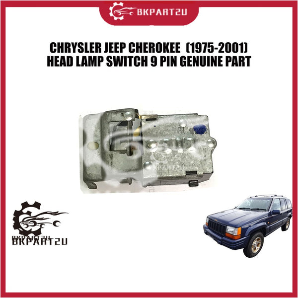 [SHIP-OUT on 48 hour] CHRYSLER JEEP CHEROKEE (1975-2001) HEAD LAMP SWITCH 9 PIN GENUINE PART 5602-1898 MADE IN USA ORI