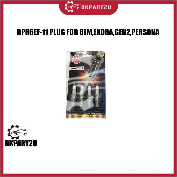 NGK BPR6EF-11 SPARK PLUG GEN2, BLM FL FLX, PERSONA, EXORA CPS, PREVE, WAJA CAMPRO SPARK PLUGS NGK