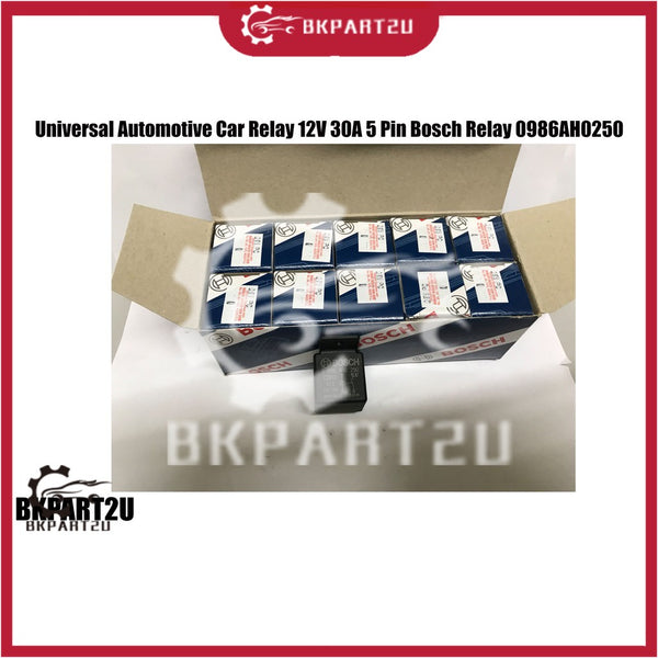 UNIVERSAL AUTOMOTIVE CAR RELAY 12V 30A 5 PIN BOSCH RELAY 0986AH0250