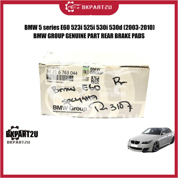 [DELIVERY ON 48 HOURS]  BMW 5 SERIES E60 525I 530I  (2003-2010) BMW GROUP GENUINE PART REAR BRAKE PADS 34 21 6 763 044