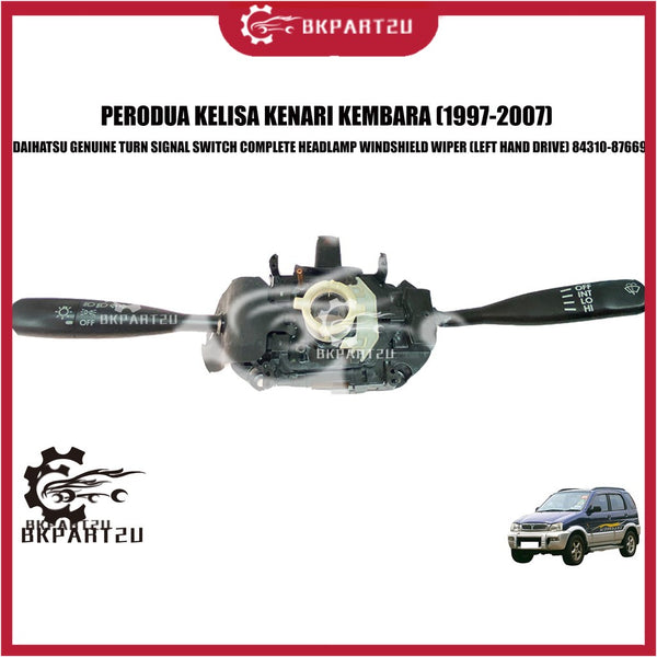Perodua Kelisa Kenari Kembara (1997-2007) Turn Signal Switch Complete Headlamp Windshield Wiper Left Hand Drive Daihatsu