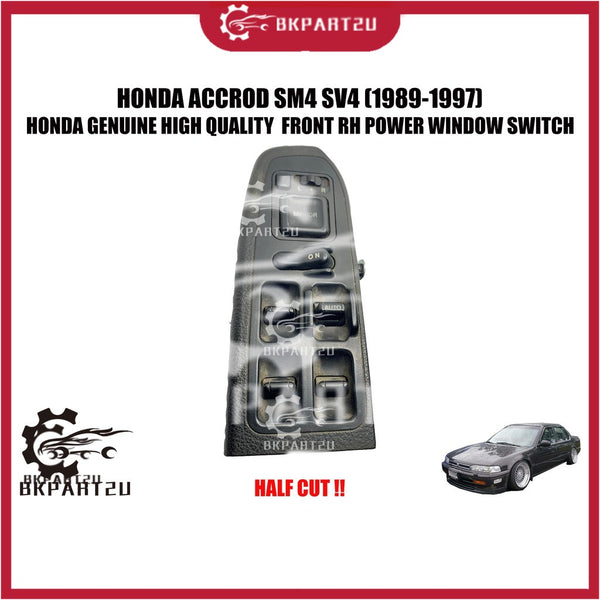 HONDA ACCROD SM4 (1989-1997) FRONT POWER WINDOW SWITCH MAIN MADE BY HONDA ORI HALF CUT CONDITION !!