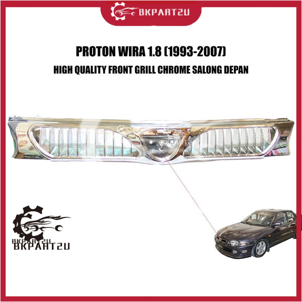 PROTON WIRA 1.8 (1993-2007) FRONT GRILLE CHROME SALONG DEPAN HIGH QUALITY
