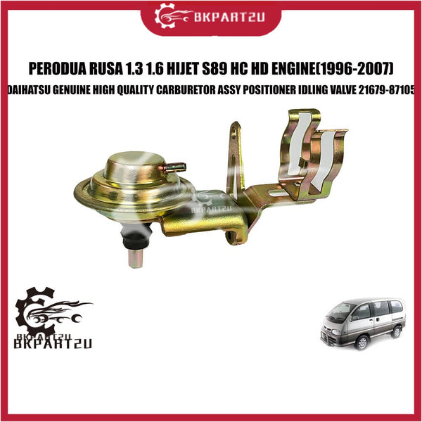 PERODUA RUSA 1.3 1.6 HIJET S89 HC HD(1996-2007) CARBURETOR ASSY POSITIONER IDLING VALVE MADE BY DAIHATSU 21679-87105