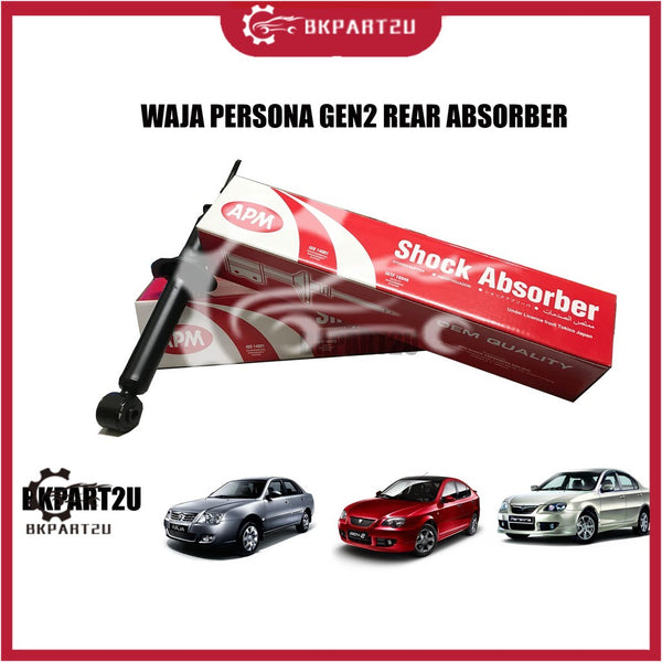 APM REAR ABSORBER BELAKANG (GAS)  For Waja , Waja Campro , Persona , Gen2 1 SET (2PCS)  APM HIGH QUALITY