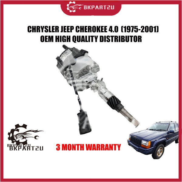 CHRYSLER JEEP CHEROKEE 4.0 (1975-2001) DISTRIBUTOR BRAND NEW MADE BY OEM TAIWAN 3 MONTH WARRANTY