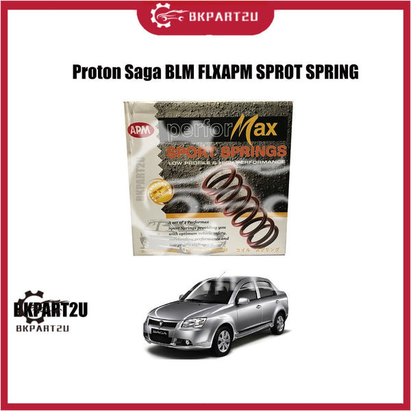 PROTON SAGA BLM FLX 2 SPORT SPRING APM PERFORMAX HIGH QUALITY SPORT LOWERED COIL SPRINGS ONE SET=4PCS !!SPORT SPRING