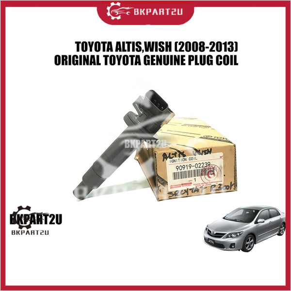 IGNITION PLUG COIL FOR TOYOTA ,ALTIS,WISH,RAV, (90919-02234) TOYOTA GENUINE PART ORIGINAL DENSO(2008-2013)