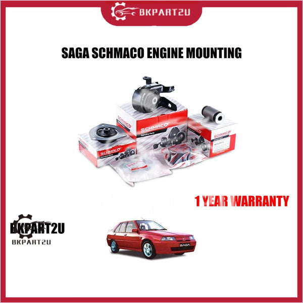 SCHMACO ENGINE MOUNTING KIT SET PROTON SAGA 1.3 1.5 AUTO/MANUAL (4PCS IN 1 SET) - 1 YEAR WARRANTY
