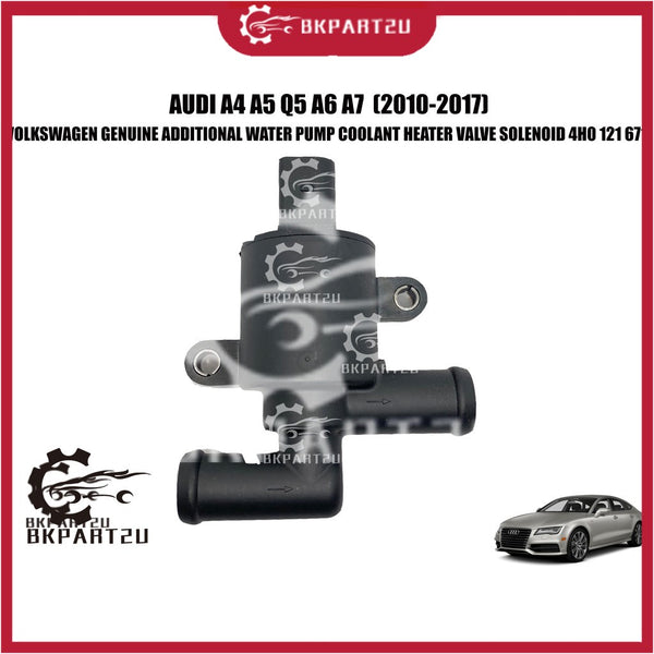 Audi A4 A5 Q5 A6 A7  (2010-2017) Additional Water Pump Coolant Heater Valve Solenoid 4H0 121 671