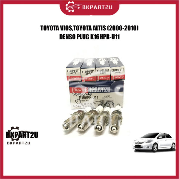 DENSO K16HPR-U11 6076 SPARK PLUG STANDARD REPLACES  SUITABLE FOR TOYOTA VIOS,ALTIS (2000-2010) HIGH QUALITY LONG LIFE