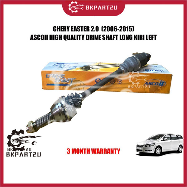 Chery Easter 2.0  (2006-2015) Drive Shaft Axle Long Kiri Left Side Made By Ascoii 3 Month Warranty