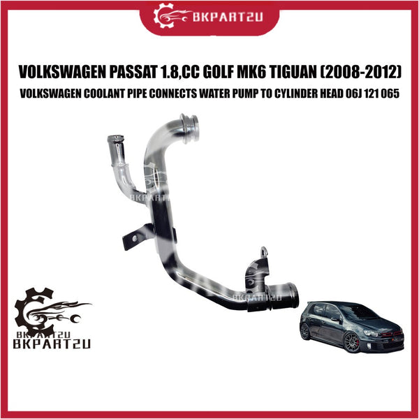 Volkswagen Passat 1.8 Golf Mk6 Tiguan 2.0 2008-2012 Coolant Pipe Water Pump Cylinder Head 06J 121 065