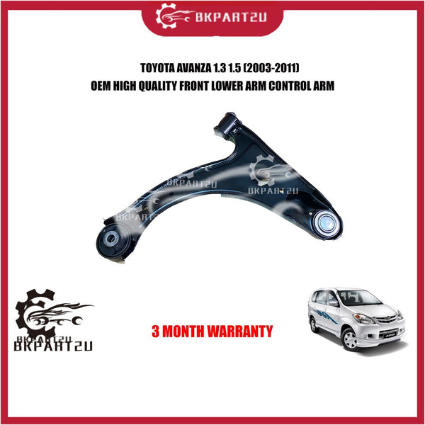 TOYOTA AVANZA 1.3 1.5 (2003-2011) FRONT LOWER ARM CONTROL ARM MADE BY OEM 3 MONTH WARRANTY
