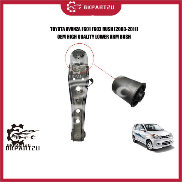 TOYOTA AVANZA F601 F602 RUSH F700 (2003-2011) REAR LOWER ARM BUSH MADE BY OEM PRICE PER PCS