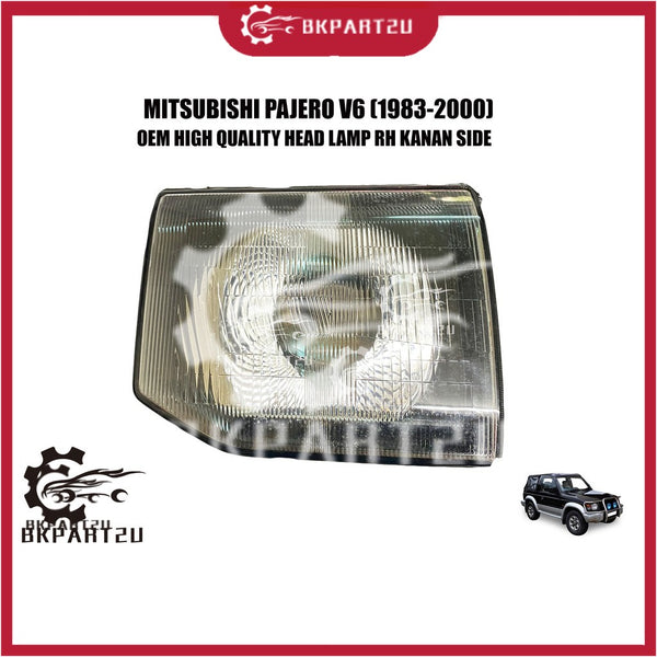 MITSUBISHI PAJERO V6 (1983-2000) HEAD LAMP LAMPU BESAR RH KANAN SIDE MADE BY OEM ONE PCS ONLY