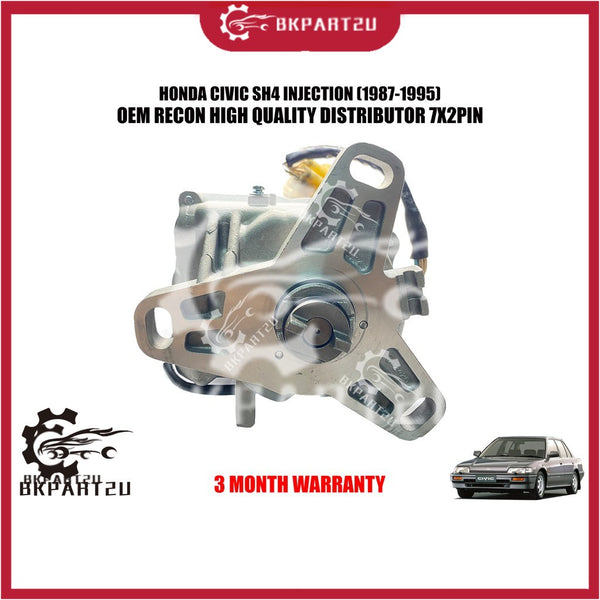 HONDA CIVIC SH4 INJECTION (1987-1995) DISTRIBUTOR 7X2PIN MADE BY OEM RECON 3 MONTH WARRANTY