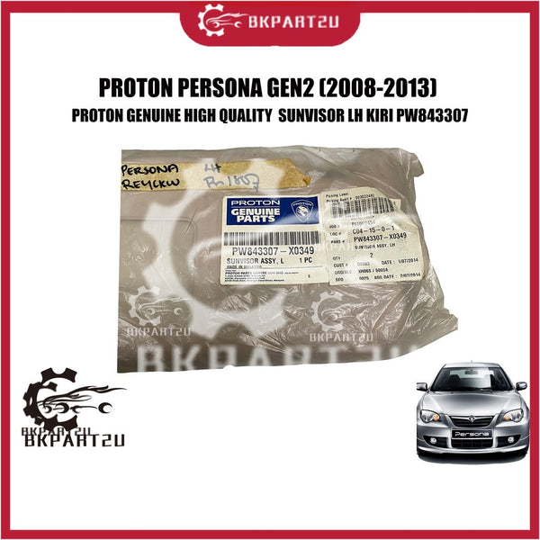 Proton Persona Gen2 (2008-2013) Sunvisor LH Kiri Atas Bumbung Ada Cermin LH Kiri Made By Proton PW843307