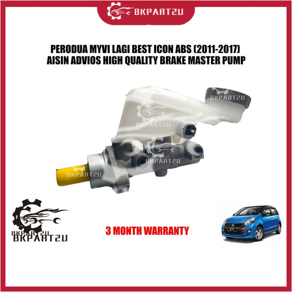 Perodua Myvi Lagi Best Icon Abs (2011-2017) Brake Master Pump Cylinder Abs 2 Holes Made By Aisin Advios 3 Month Warranty