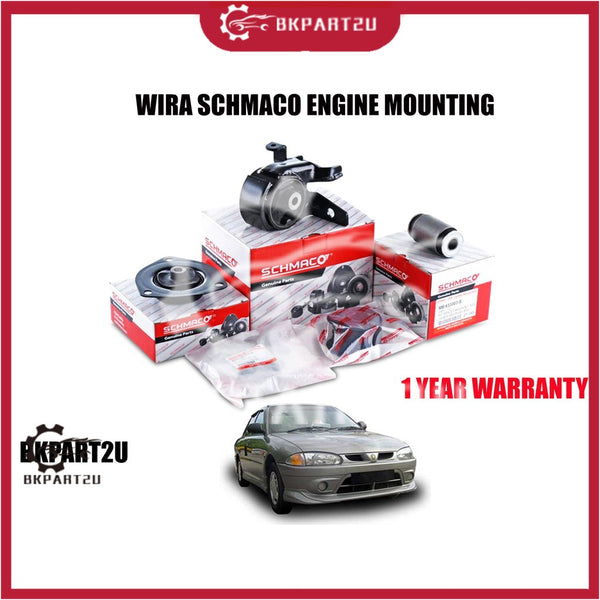 SCHMACO ENGINE MOUNTING KIT SET PROTON WIRA 1.3 1.5 AUTO\MAUNAL (4PCS IN 1 SET) - 1 YEAR WARRANTY