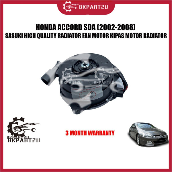 Honda Accord Sda Stream 1.7 S7a Crv S9a (2002-2008) Radiator Fan Motor Kipas Motor Sasuki 3 Month Warranty 168000-7001
