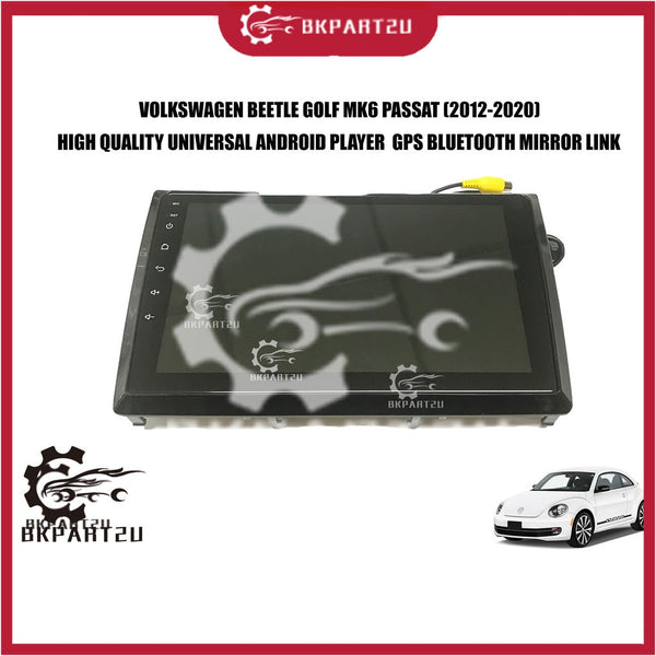 VOLKSWAGEN BEETLE GOLF MK6 PASSAT (2012-2020) UNIVERSAL ANDROID PLAYER  GPS BLUETOOTH MIRROR LINK ANDROID 8.1
