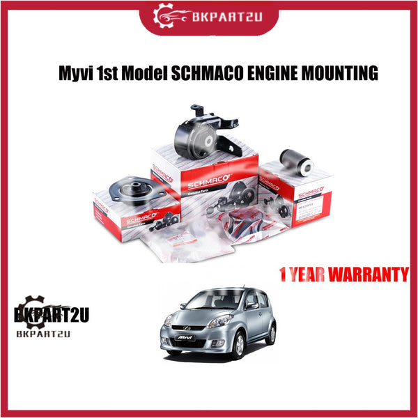 SCHMACO ENGINE MOUNTING KIT SET PERODUA MYVI 1.0 1.3 AUTO/MAUNAL (3PCS IN 1 SET) - 1 YEAR WARRANTY