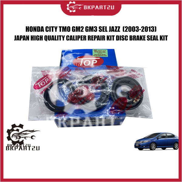 HONDA CITY TMO GM2 GM3 SEL JAZZ  (2003-2013) CALIPER REPAIR KIT DISC BRAKE SEAL KIT MADE BY JAPAN ONE SET 2