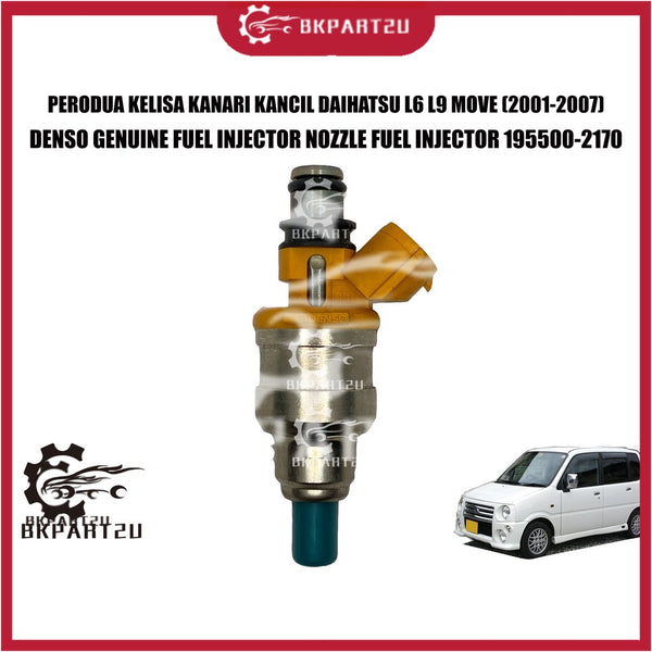 Perodua Kelisa Kanari Kancil Daihatsu L6 L9 L5 Move (2001-2007) Nozzle Fuel Injector Made By Denso 195500-2170