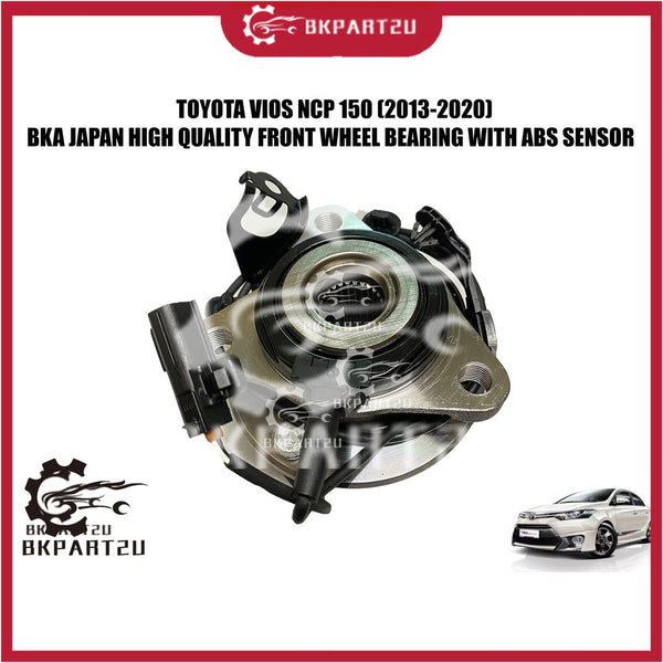 Toyota Vios Ncp 150 (2013-2020) Front Wheel With Abs Sensor Bearing Depan Made By Bka 3 Month Warranty
