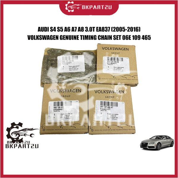 AUDI S4 S5 A6 A7 A8 3.0T EA837 (2005-2016) TIMING CHAIN SET MADE BY VOLKSWAGEN GENUINE 06E 109 465