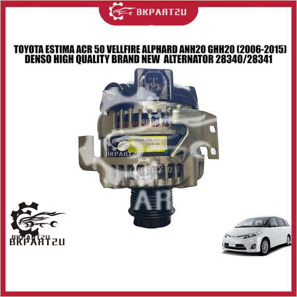 Toyota Estima Acr 50 Vellfire Alphard  (2006-2015) Alternator 4pin Clutch Pully Made By Denso Oem 27060-28340 Brand New