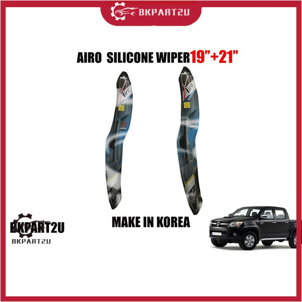 AIRO BONELESS SILICONE CAR WIPER TOYOTA HILUX 04 19''+21'' HIGH QUALITY NICE AND CLEAN MAKE IN KOREA ONE SET GET 2 THING