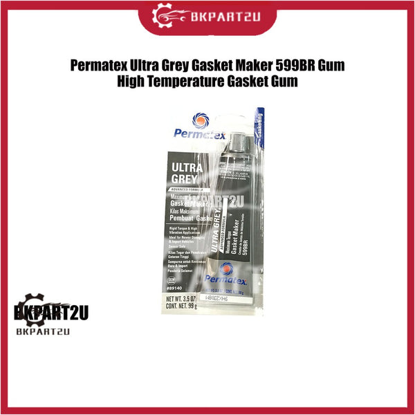 [Delivery on 48 hours] Permatex Ultra Grey Gasket Maker 599BR Gum High Temperature Silicone Seal MADE IN USA