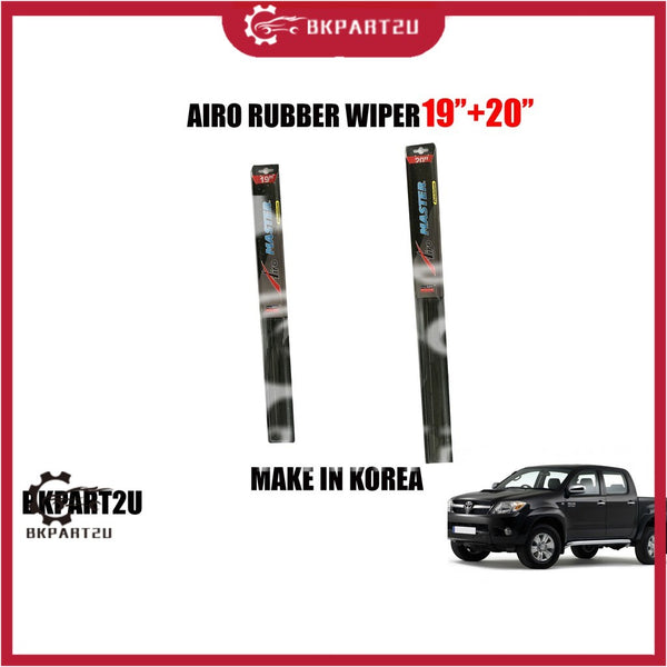 AIRO RUBBER CAR WIPER TOYOTA HILUX 04 19''+20'' HIGH QUALITY NICE AND CLEAN MAKE IN KOREA ONE SET GET 2 THING