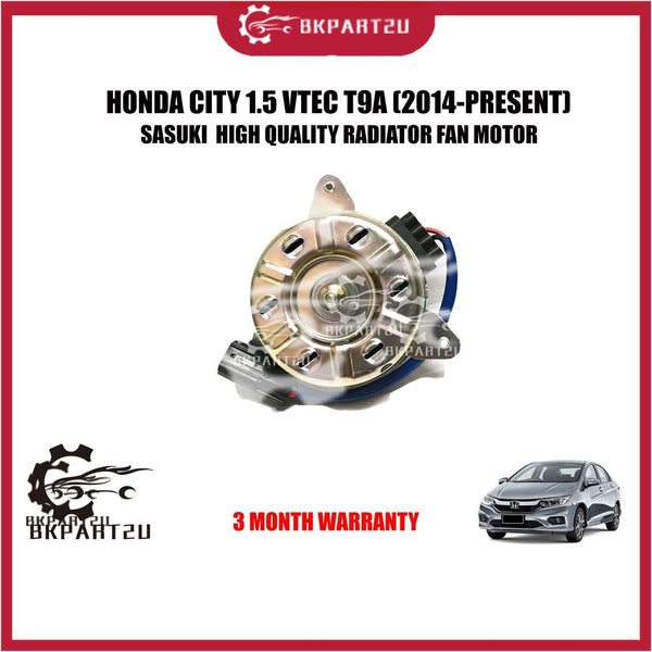 HONDA CITY 1.5 VTEC T9A (2014-PRESENT)FAN MOTOR MADE BY SASAUKI  HIGH QUALITY RADIATOR FAN MOTOR 3 MONTH WARRANTY HD653T