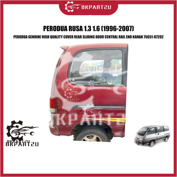 Perodua Rusa 1.3 1.6 (1996-2007) Rear Sliding Door Cover Central Rail End Kanan Right Made By Perodua 75651-87202