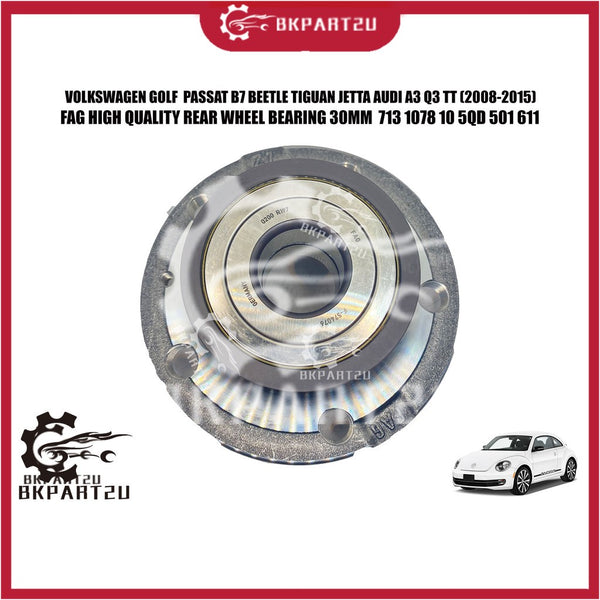 VOLKSWAGEN GOLF PASSAT B7 BEETLE TIGUAN JETTA AUDI A3 2008-2015 REAR WHEEL BEARING 30MM 5QD 501 611