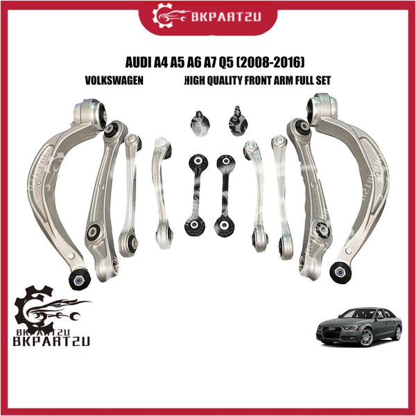Audi A4 A5 A6 A7 Q5 (2008-2016) Front Control Arm Full Set Lower Upper Arm Ball Joint 12 Pcs!!!
