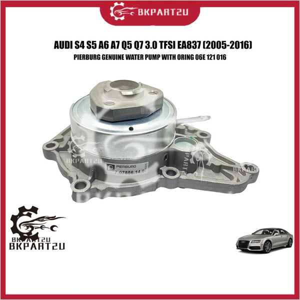 AUDI S4 S5 A6 A7 Q5 Q7 3.0 TFSI EA837 (2005-2016) WATER PUMP WITH ORING PIERBURG GERMANY 06E 121 016