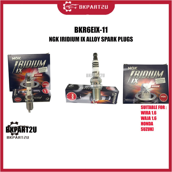 4PCS - BKR6EIX NGK IRIDIUM IX SPARK PLUGS FOR PROTON WAJA MMC ,WIRA 1.6, SATRIA 1.8,HONDA CIVIC1.5,1.6 100% ORIGINAL !!!