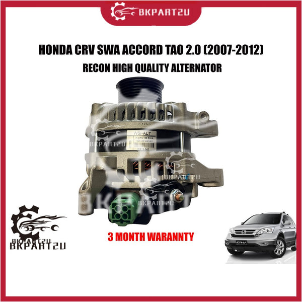 Honda Crv Swa Accord Tao 2.0 (2007-2012)  Alternator 100a Made By Recon 3 Month Warranty