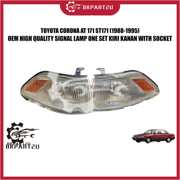 Toyota Corona At 171 St171 (1990-1995) Signal Lamp Lampu Signal Angle Lamp With Socket One Set Kiri Kanan