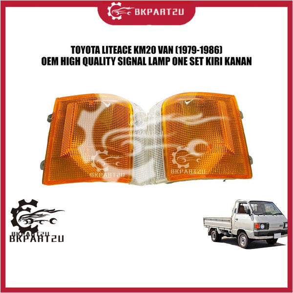 Toyota Liteace Km20 Van (1979-1986) Signal Lamp Lampu Signal Angle Lamp Made By Oem One Set Kiri Kanan Left Right