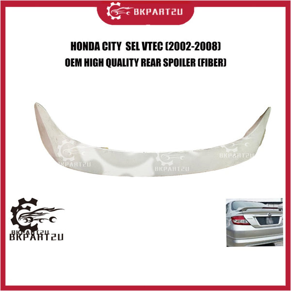 Honda City Sel Vtec (2002-2008) Rear Spoiler With Led (Fiber) Made By Oem Second Hand Bukan Baru !!