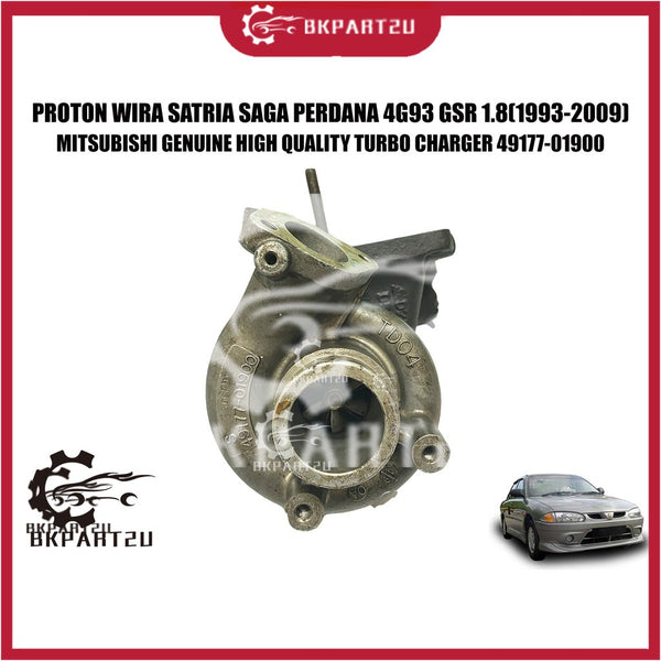 Proton Wira Satria Perdana Airtrek 4g93 Gsr (1993-2009) Turbo Charger Td04 Made By Mitsubishi 49177-01900 Half Cut